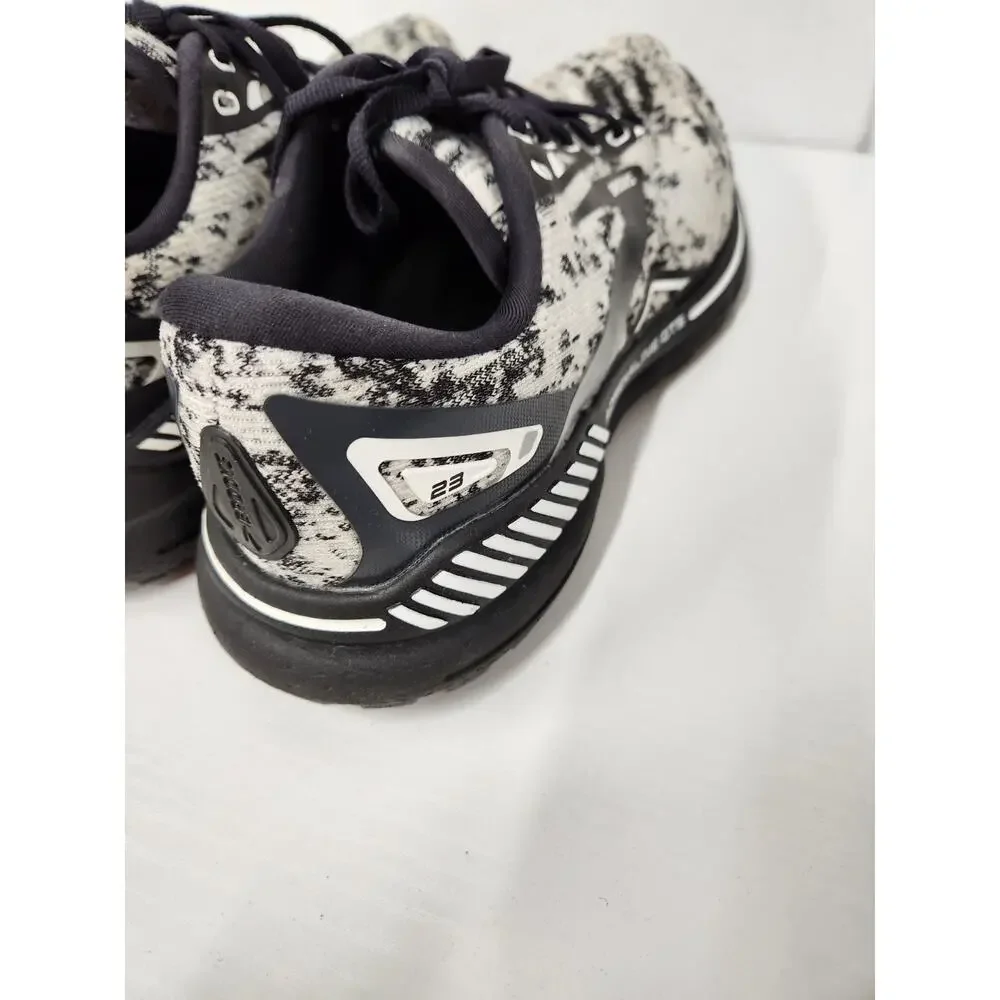 Brooks Adrenaline GTS 23 Women's Running Shoes, Size 9.5, In Black/White/Gray